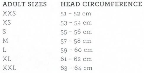 bepaal uw helmmaat. Omtrek hoofd meten.