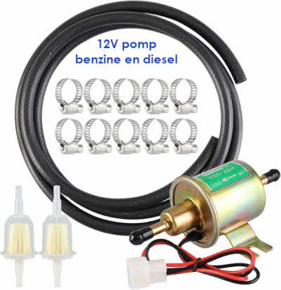 Lage Druk Pomp 12V met toebehoren