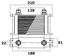 210mm oliekoeler mocal