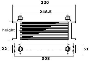 330mm oliekoeler mocal