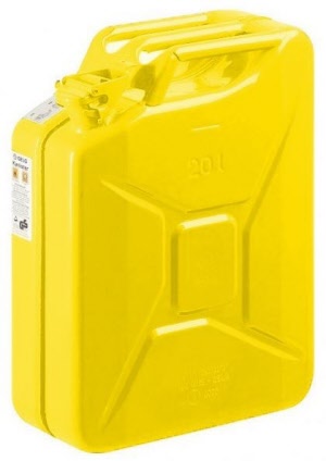 gele 20 liter jerrycan