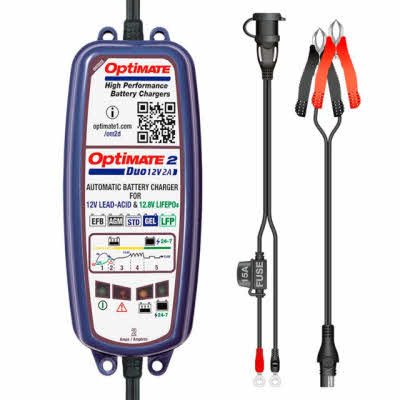 5 staps accu lader Optimate 2 Duo