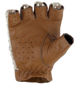 bruine Tazia Vintage vingerloze handschoenen
